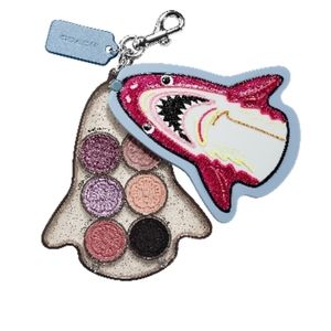 NIB Large Coach Sephora "Sharky" Makeup Palette Keychain